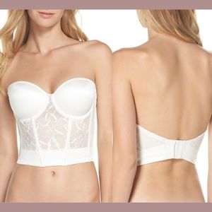 NEW Le Mystere Sensuelle‎ Convertible Underwire Bustier [ SZ 32F ] Ivort